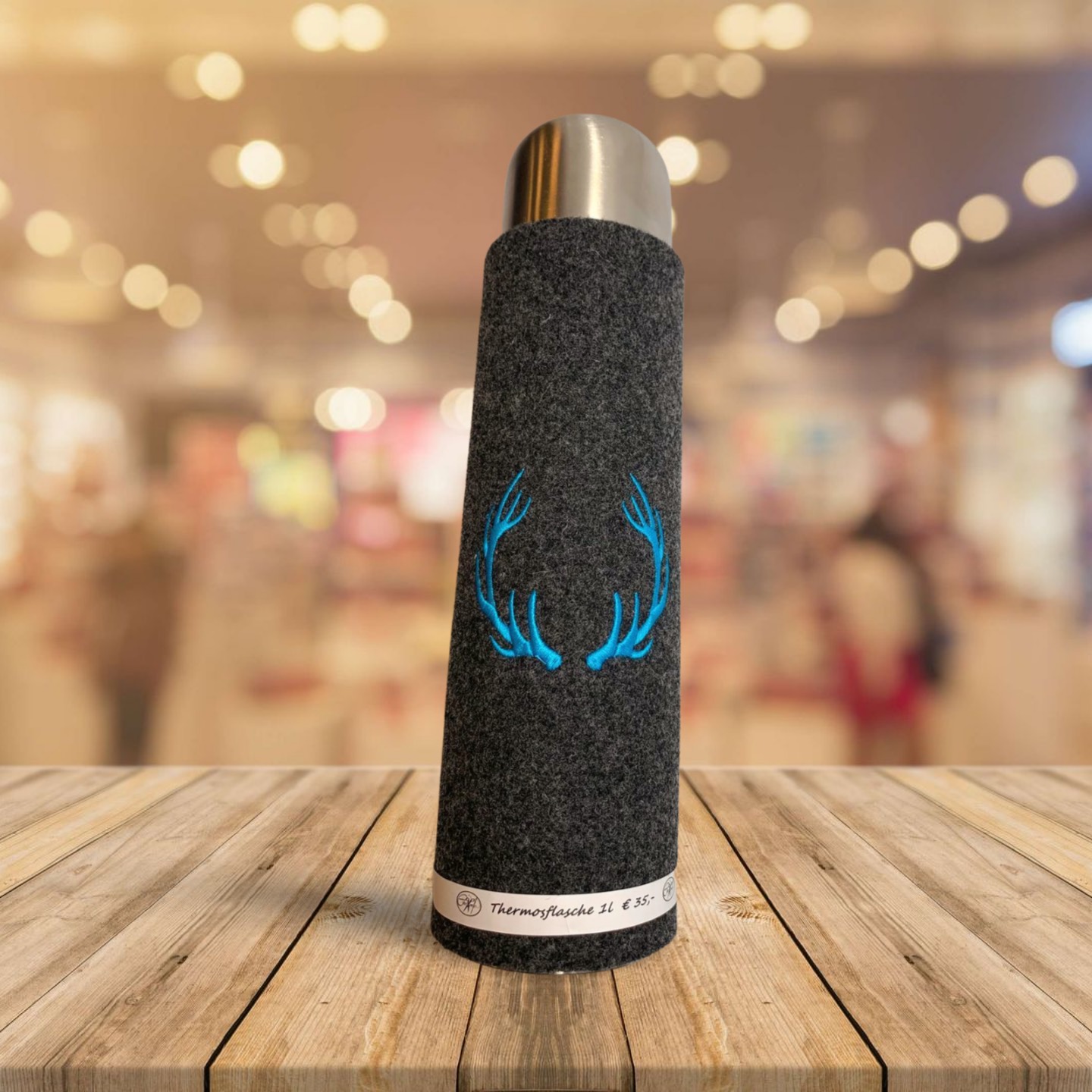 Thermosflasche mit Schärpe